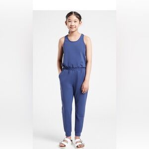 Athleta Girl Blue Jumpsuit Size L